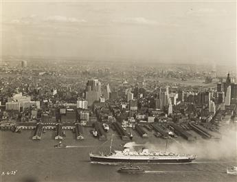 (NYC HARBOR AND THE EAST RIVER) A selection of approximately 46 ship and boat press photographs from New York City.